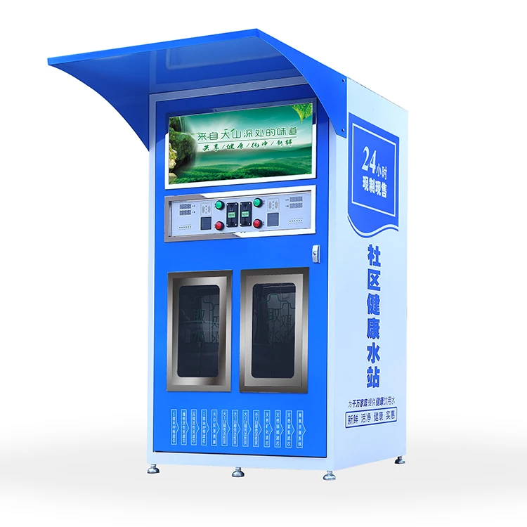 

Customized 24 H Service Water Vending Machine Water Vending Machine Self-service Water Refilling Station Machine Purification