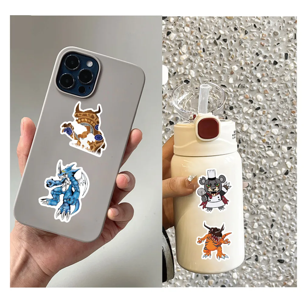 Autocollants de dessin animé Digimon Adventure pour enfants, décalcomanies graffiti cool, anime japonais classique, jouet, téléphone, ordinateur portable, 100 pièces