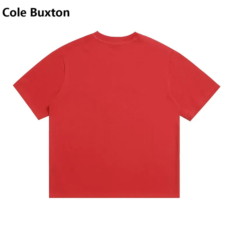 Cole Buxton Minimalist Tagline Western Streetwear Brand Relaxed-Fit Pure Cotton Short-Sleeve T-Shirt Base Layer