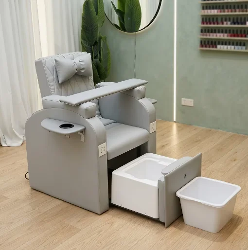 &c Modern Luxury Leisure Salon Manicure Pedicure Chair Electric Massage Multifunctional Stretchable Foot Bath Chair