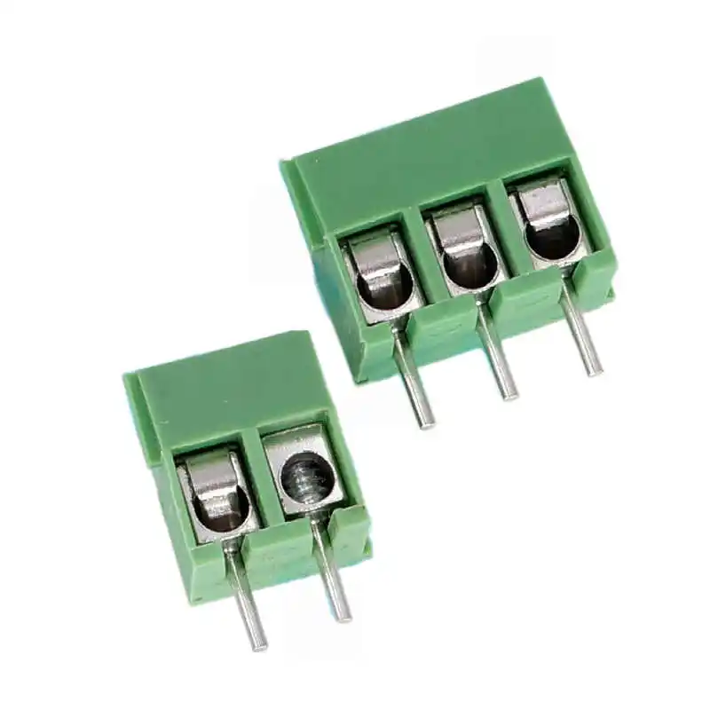 KF126-2P 3P terminal block 5.0mm wiring terminals 300V 8A cross screws green terminals