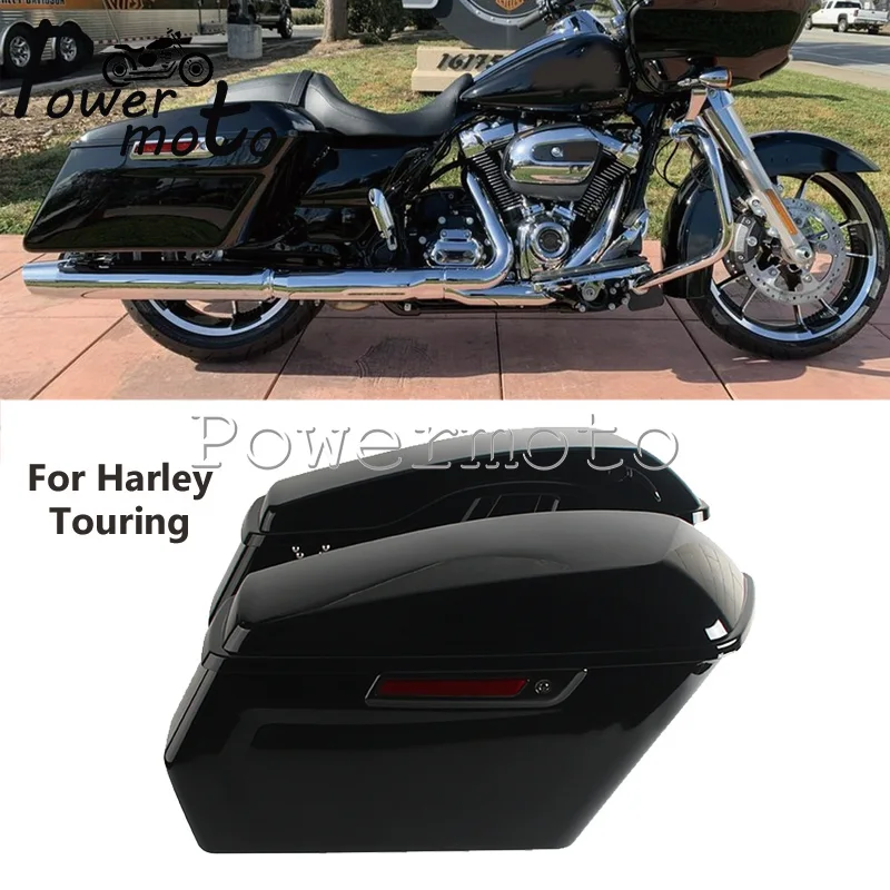 

Пластиковые жесткие кофры из ABS-пластика для мотоциклов Harley Touring Road King FLHR FLHRXS Electra Glide FLHT FLHTCU FLHTCUE 2014-2023