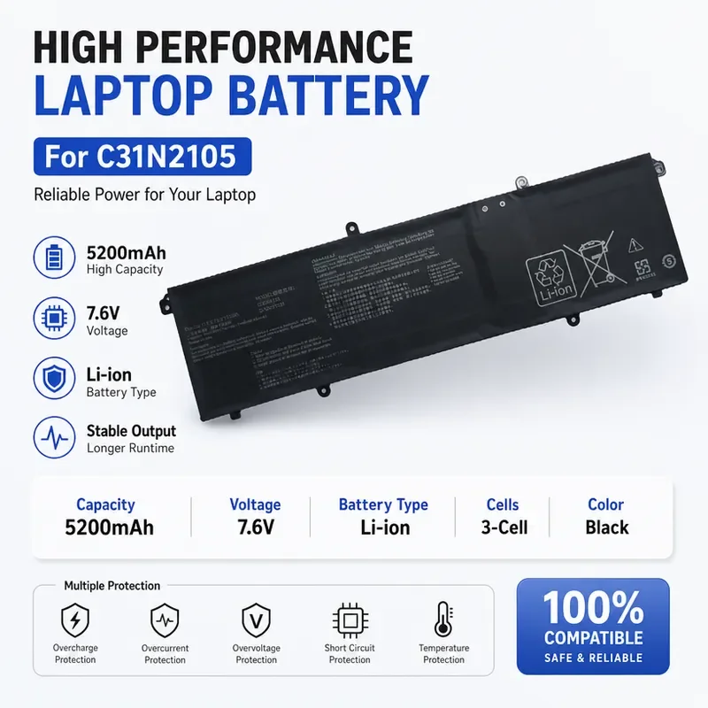C31N2105 Laptop Battery for ASUS K3502Z K3402Z S5600F S4600F M3402R Unparalleled 15 Replacement Rechargeable Li-ion