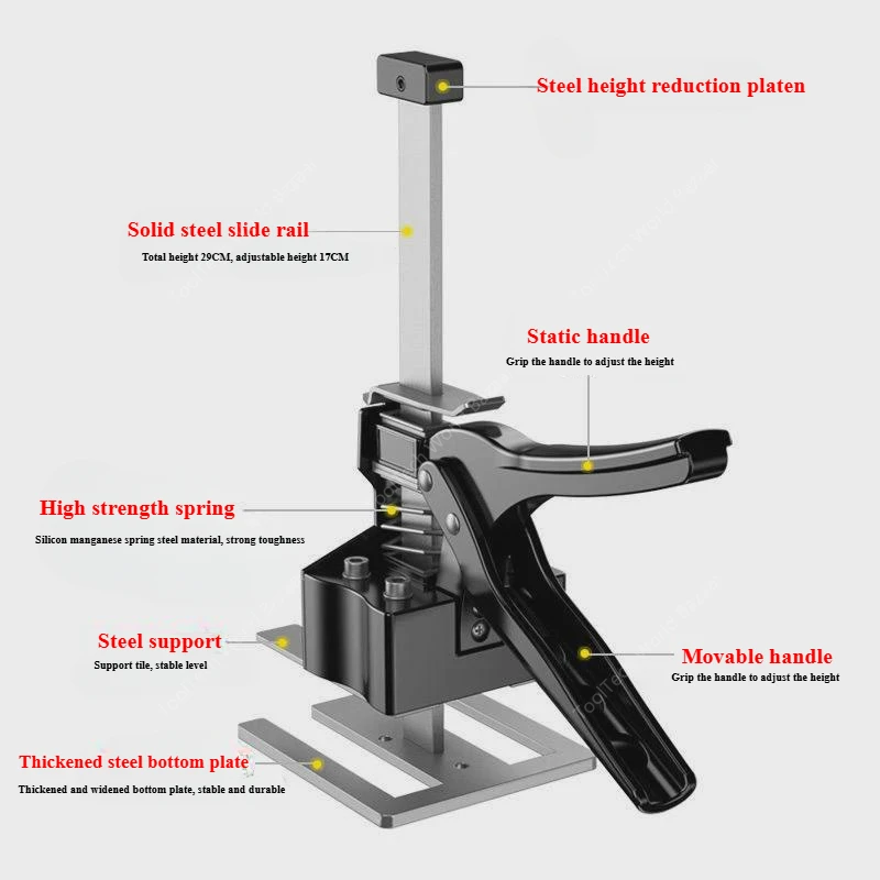 Metal Lifter Multi-function Tile Lifter Wooden Door Installation Height Adjustment Tool