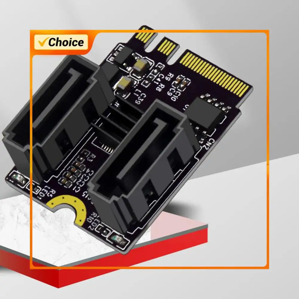 M2 To SATA3.0 Expansion Card PCI-E3.0 KEY A + E WIFI M.2 To SATA Converter Card for NVR/DVR Systems/Industrial Control Machine