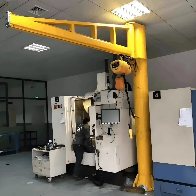 Cantilever Arm Swing Jib Crane 100kg 125Kg 250kg Portable Mini Crane 270 Degree Rotating