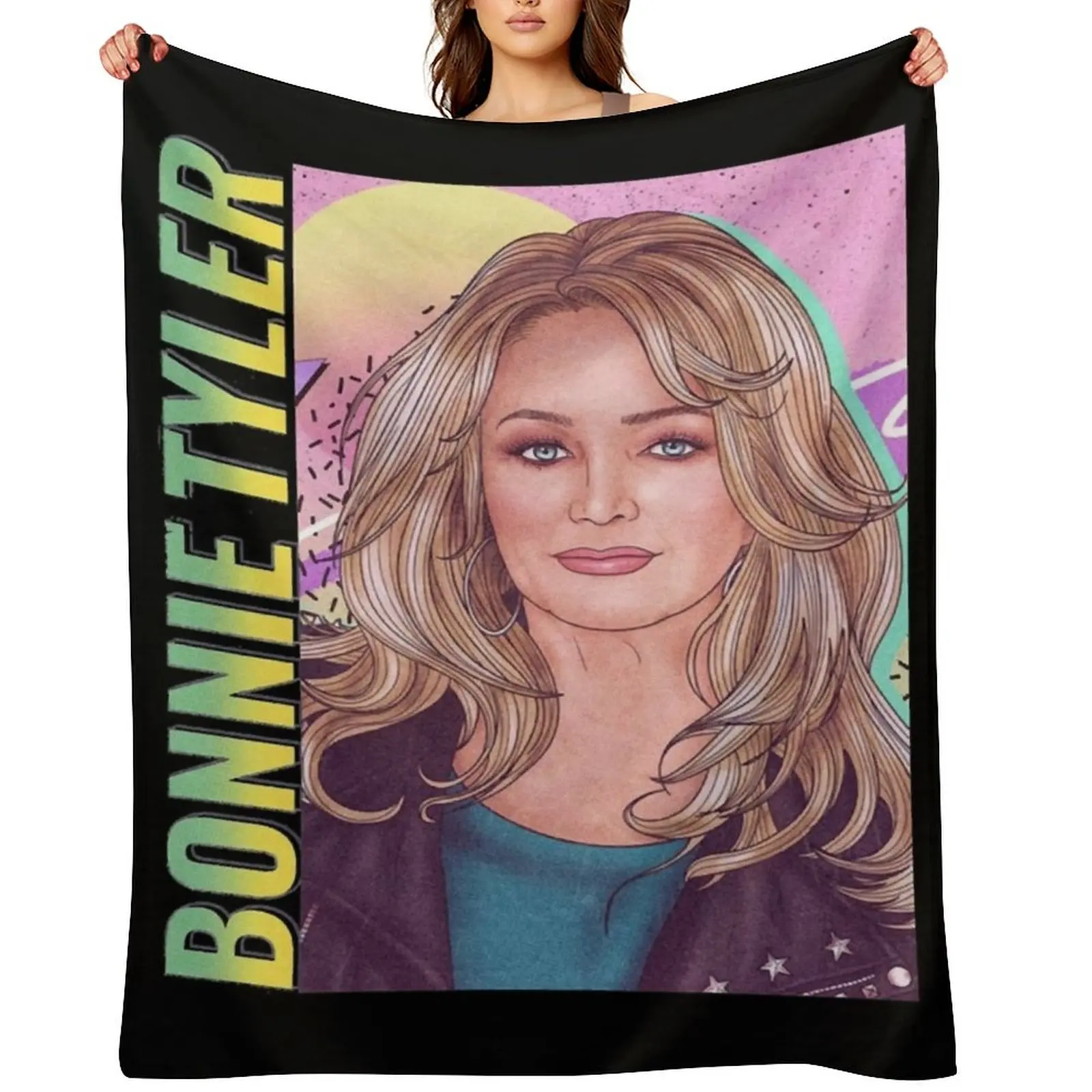 Bonnie Tyler Throw Blanket Hair valentine gift ideas Decoratives Thermal Blankets