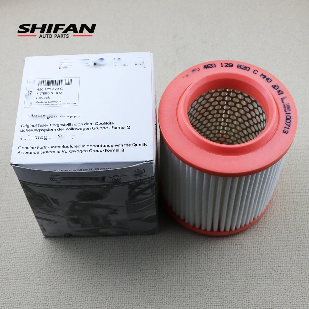 4E0129620C Car Air Filter For Audi Quattro A8 3.0 3.7 4.2 4.0 TDI 3.2 FSI 2.8 2003 2004 2005 2006 2007 2008 2009 2010 4E0129620C