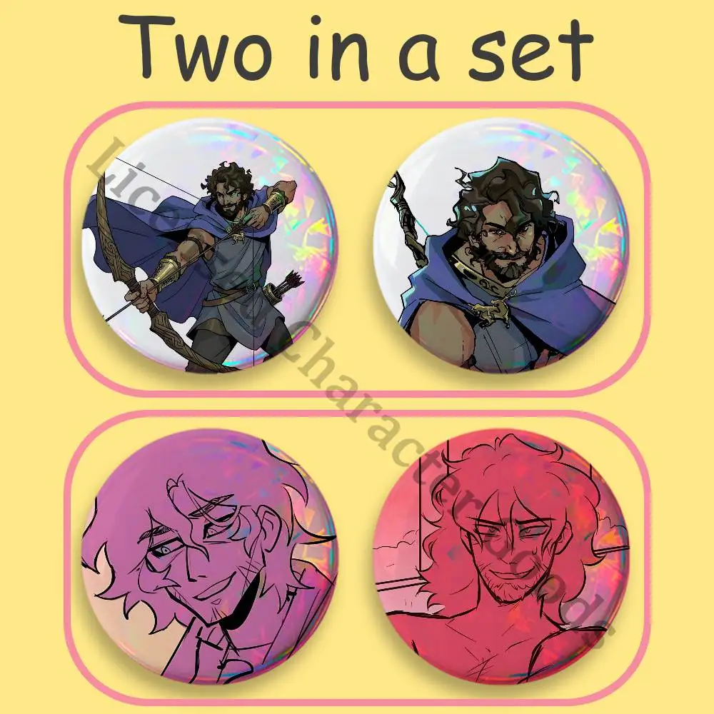 Odysseus 2-Piece Set Badges Anime Merchandise Cosplay Nijigen Otaku Culture Large 75 58 44 32 25 mm Mini
