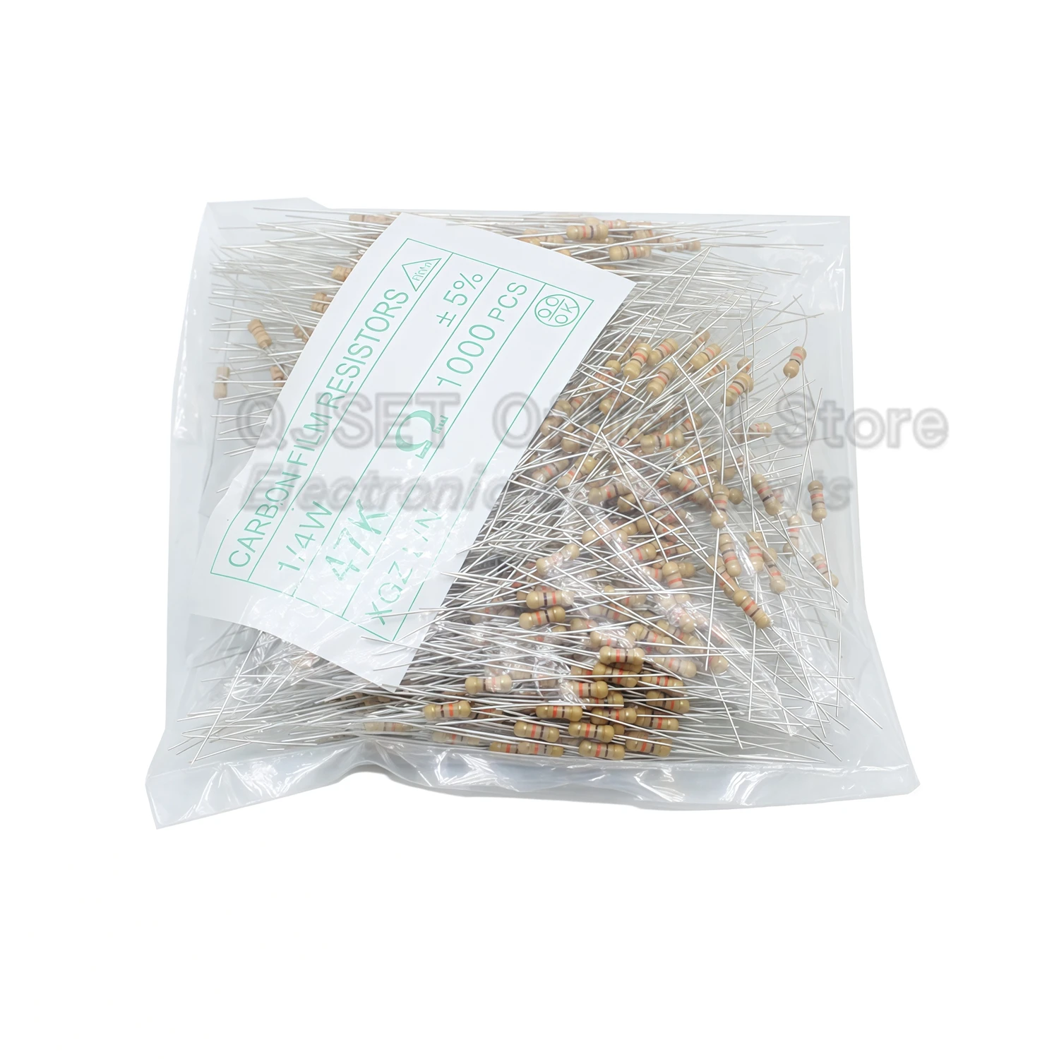 1000pcs 1/4W Carbon Film Resistors ±5% 4Color Ring Resistor Components 0.25W 1kR 4.7K 10K 22K 47K 100K 470K Ohm 1 10 100 220 Ohm image 2