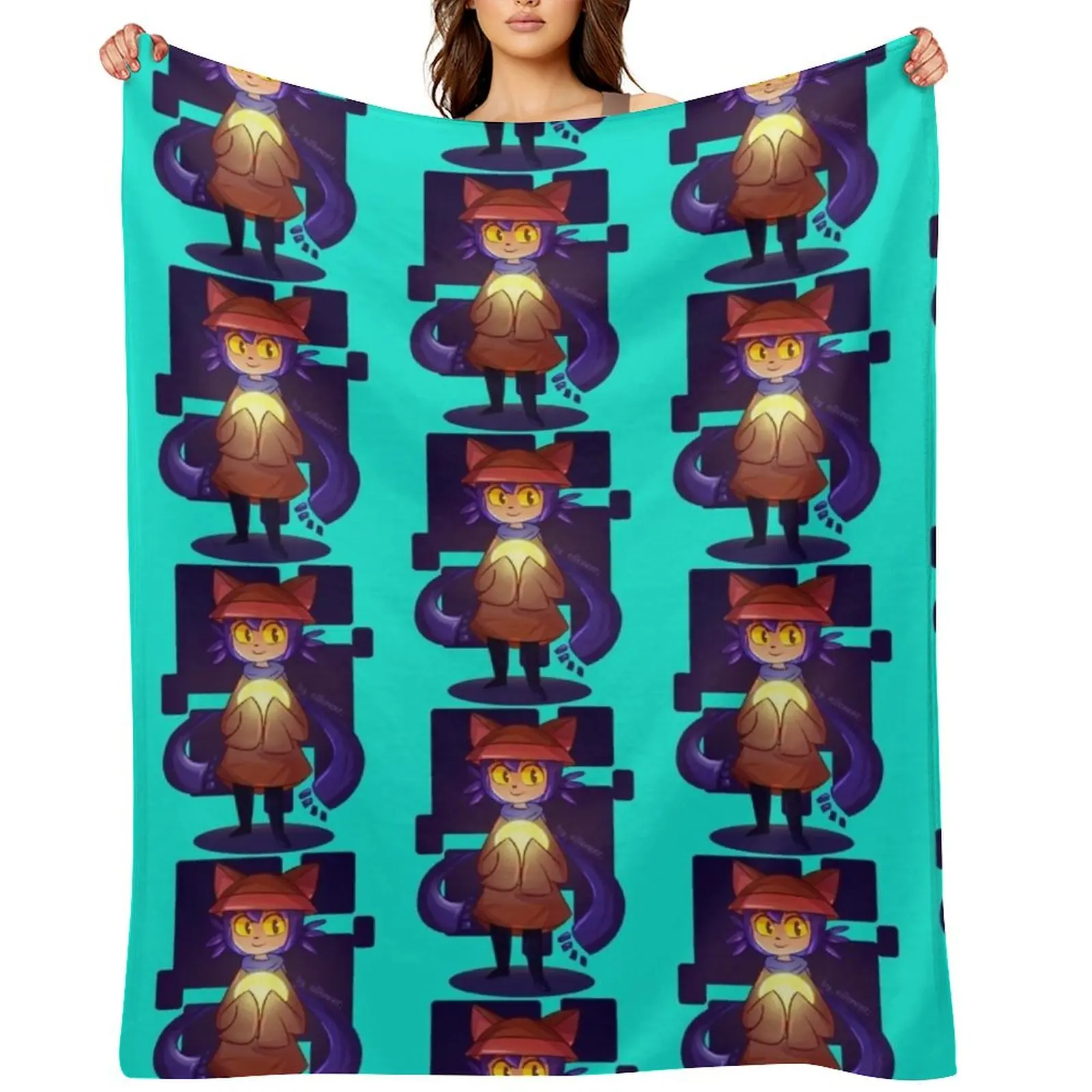 Niko! - OneShot Throw Blanket For Sofa Thin Camping for babies Hairy blankets ands Warm Blankets