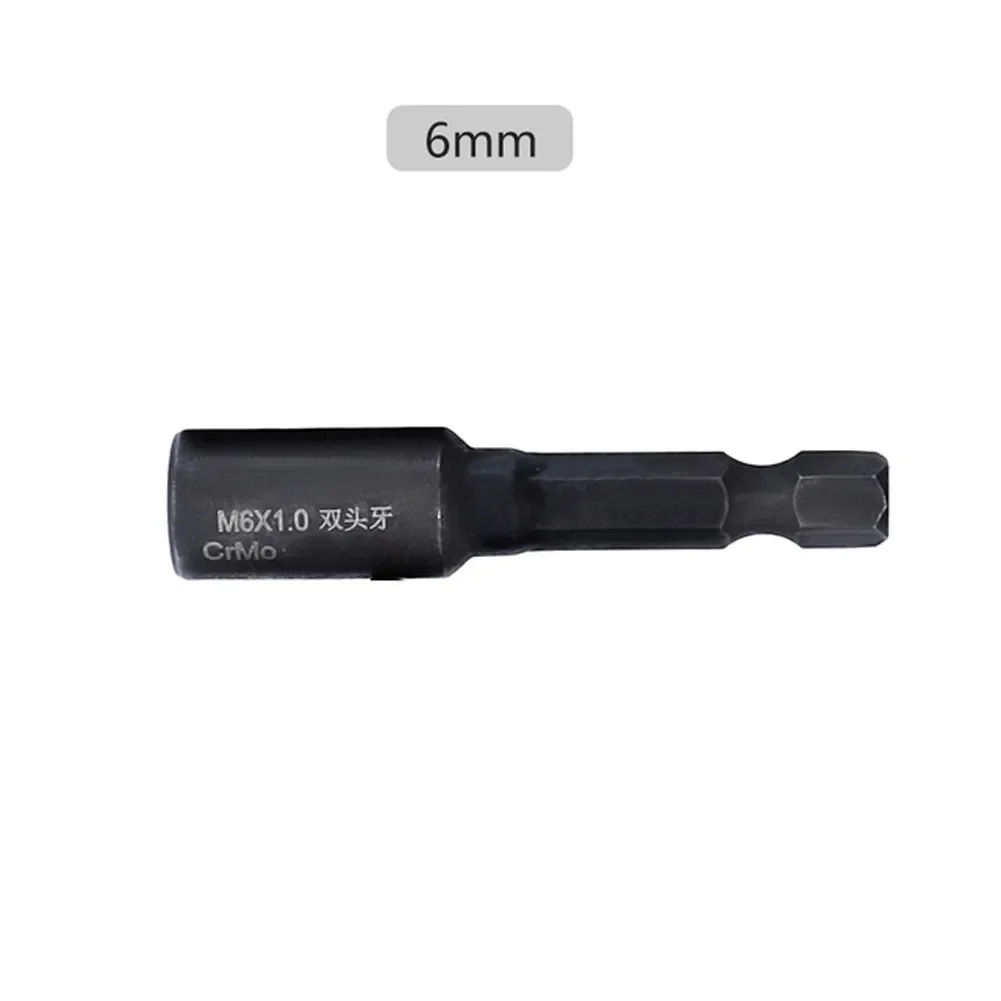 Plaatsmoeren Zelftappende Socket Adapter 1/4 Inch Hex Shank Zelftappende Cr-Mo Socket Adapter In Externe Tanden