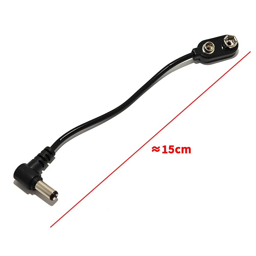 DC Male Plug Effect Device Battery Latch Battery Clip Cord For Guitar Musical Instrument Pedal Battery No.9 Power Supply Adapter