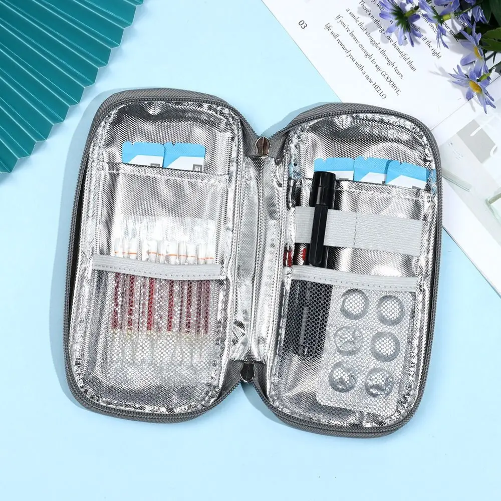 Practical Diabetic Pocket Oxford without Gel Medicla Cooler Pill Protector Insulin Cooling Bag Travel Case