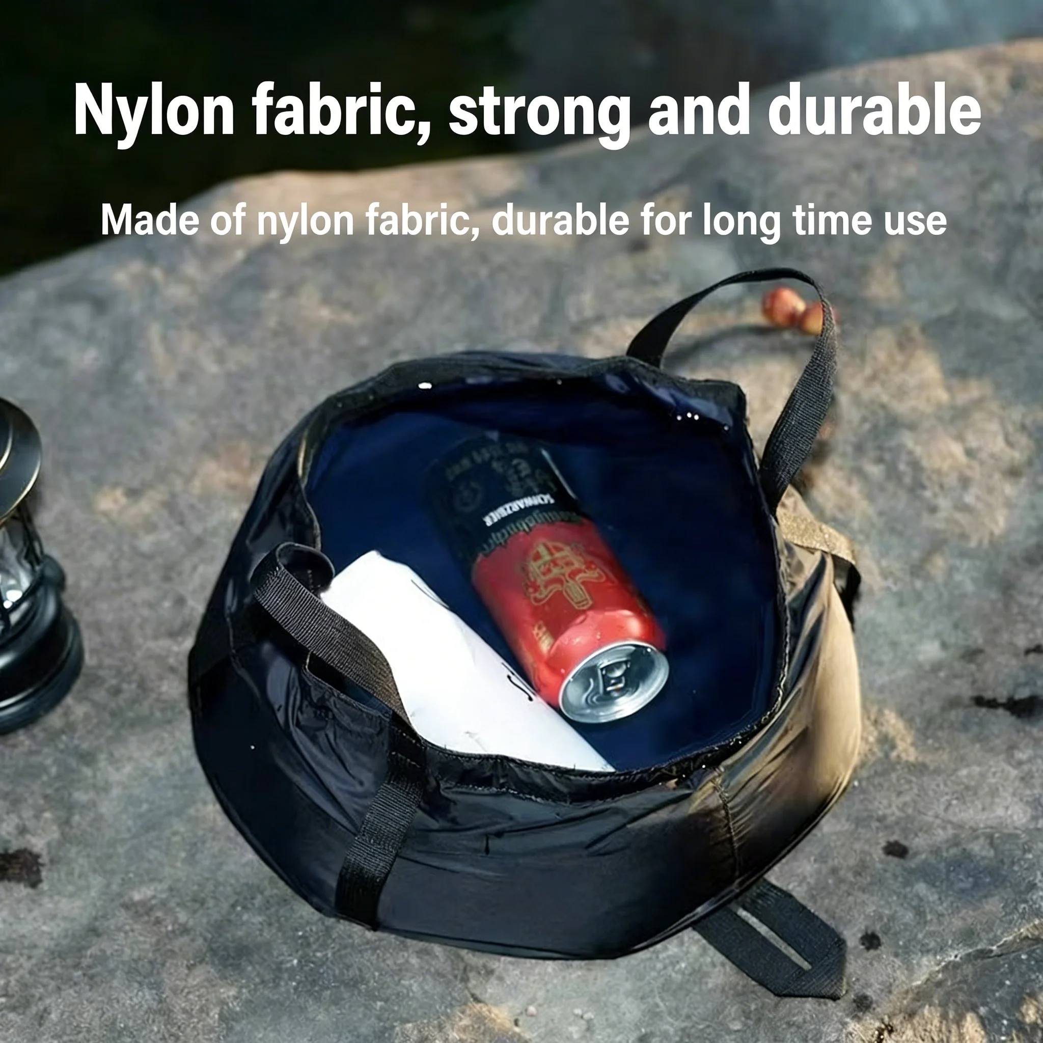 

Portable Waterproof Foldable Basin Durable Outdoor Wash Basin Face Washing waterproof Bag for Camping Traveling