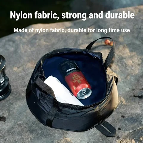 Portable Waterproof Foldable Basin Durable Outdoor Wash Basin Face Washing waterproof Bag for Camping Traveling