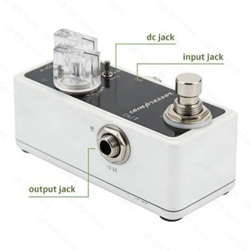 Mini Multi Mode Compressor Guitar Effect Pedal 15dB Gain Dry Wet Mix