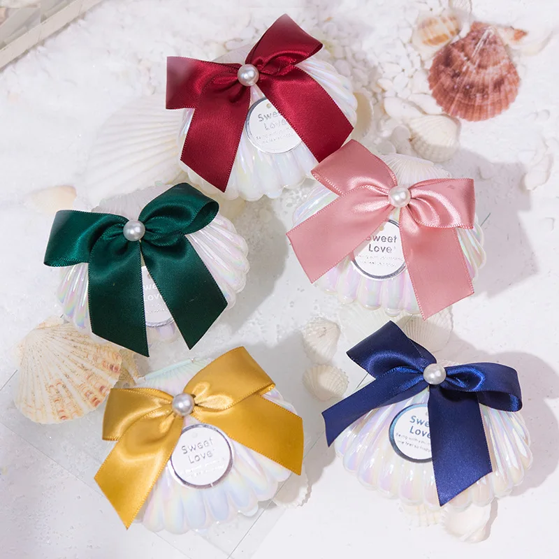 

White Pearl Shell Candy Storage Case for Gifts Wedding Gift Packaging Wedding Party Decoration Souvenirs Candy Box