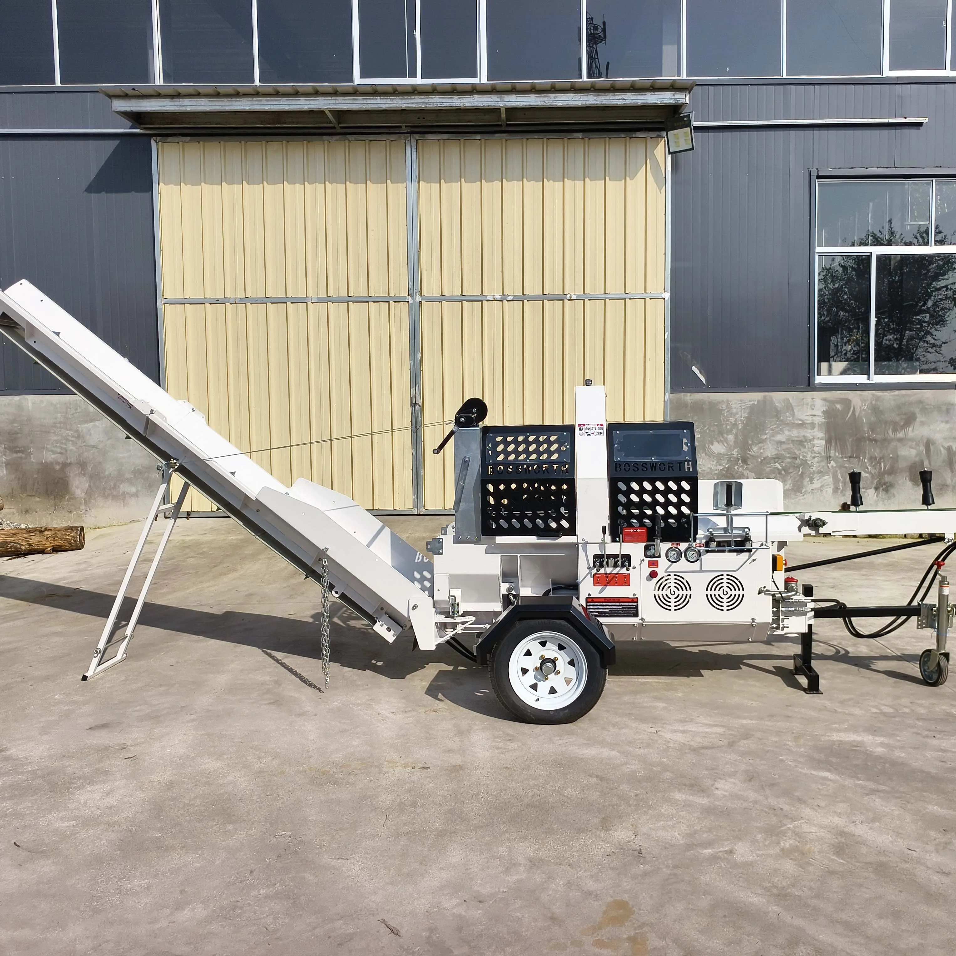 Automatic Hydraulic Firewood Processor 20 Ton Heavy Multi-Function Wood Processor with CE Certificate Approved