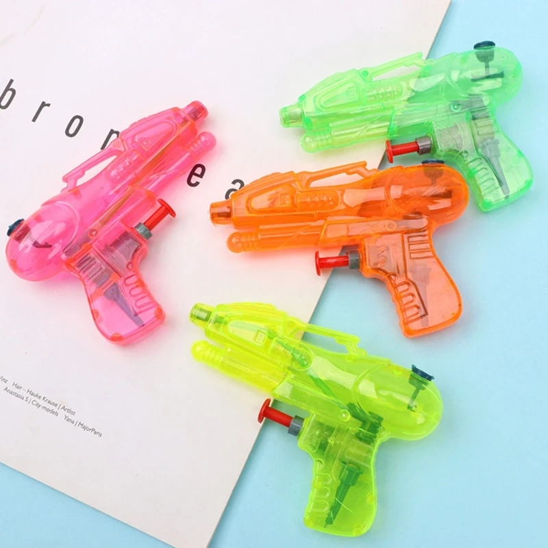 5Pcs Kids Fun Mini Plastic Water Gun Outdoor Sport Toys Handheld Transparent Squirt Garden Pool Beach Water Game Children Toys