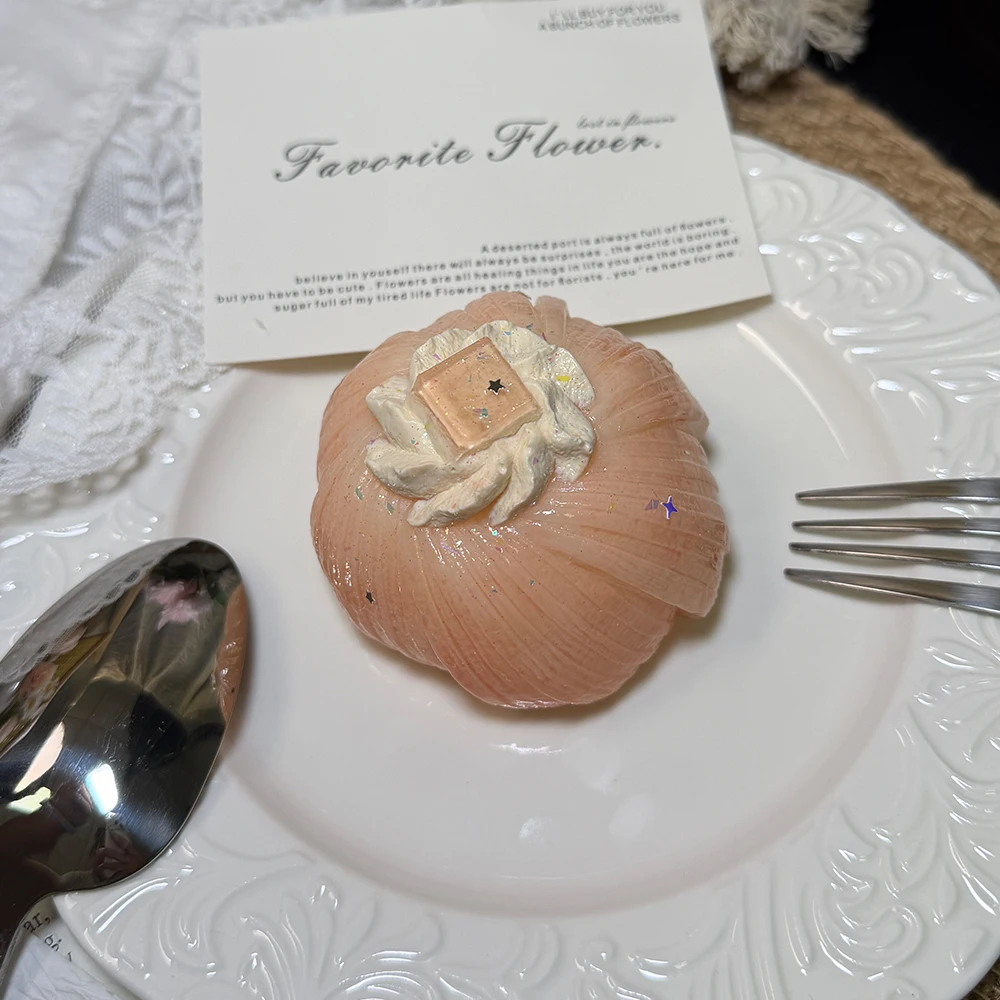Silicoco Dessert Series Cream Pudding Squishy Toy Slow Rising Squeeze Simulation Food Stress Relief Cute Kids Gift #Nulala200007