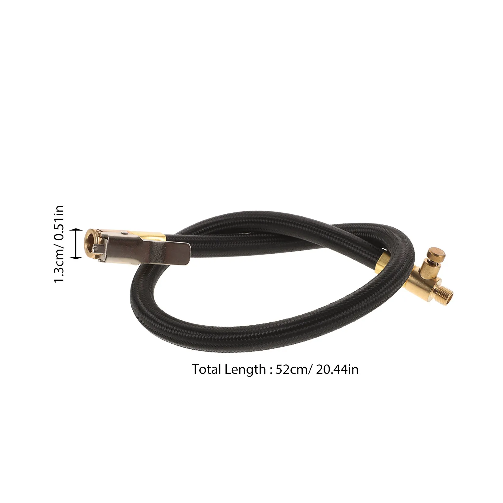 Tire Inflator Extension Hose Compact Lightweight Car Inflation Pump Pipe for Auto Motorcycle Bike Air Compressor Quick Adapter - view 6