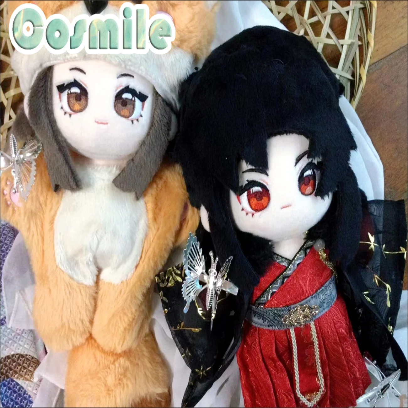 Comic Anime Tian Guan Ci Fu TGCF Official Original Hua Cheng Xie Lian Stuffed Plushie Plush 20cm Doll Body Toy ME