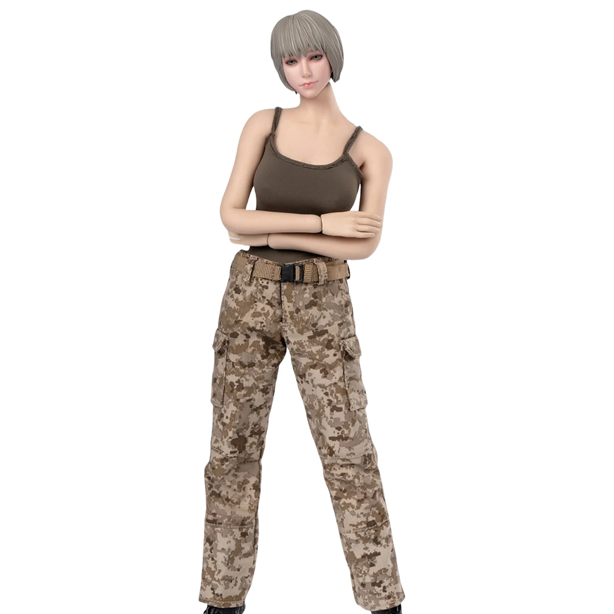 

HiPlay 1/6 Female Vest Pants Trousers Set Camouflage Doll Clothes Accessory for 12-inches Action Figurine
