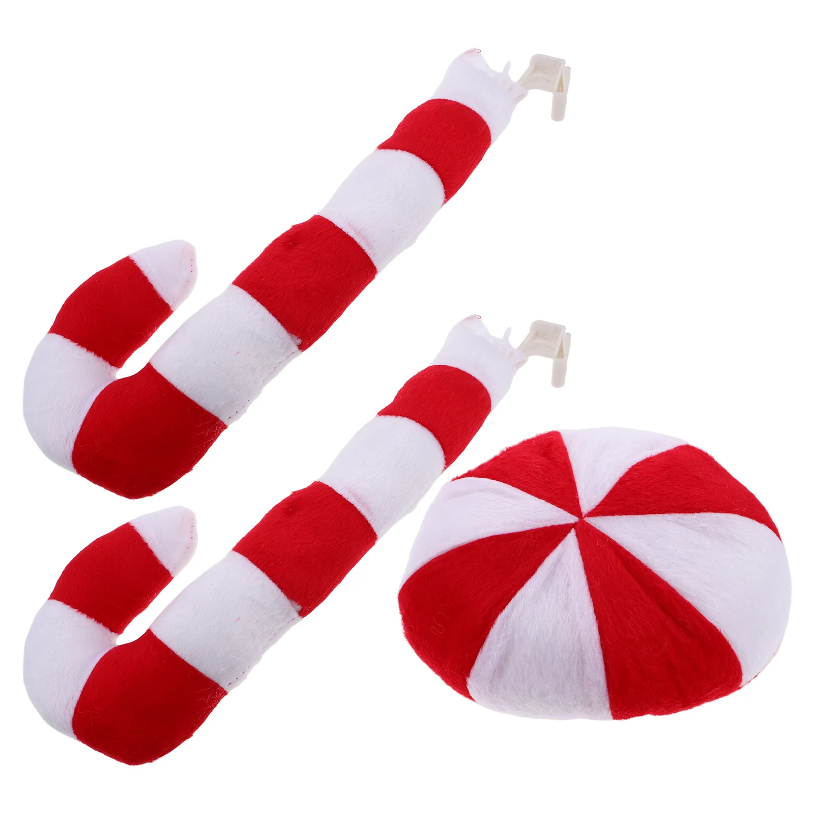 

Christmas Candy Antlers Decor Reindeer Horns Durable Fabric Holiday Decoration Kit For Vehicle Exterior