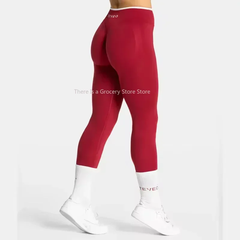 TEVEO taille haute sans couture Scrunch Leggings pour femmes pantalons de Yoga hanche levage course exercice gymnase Ignite Sculpt série
