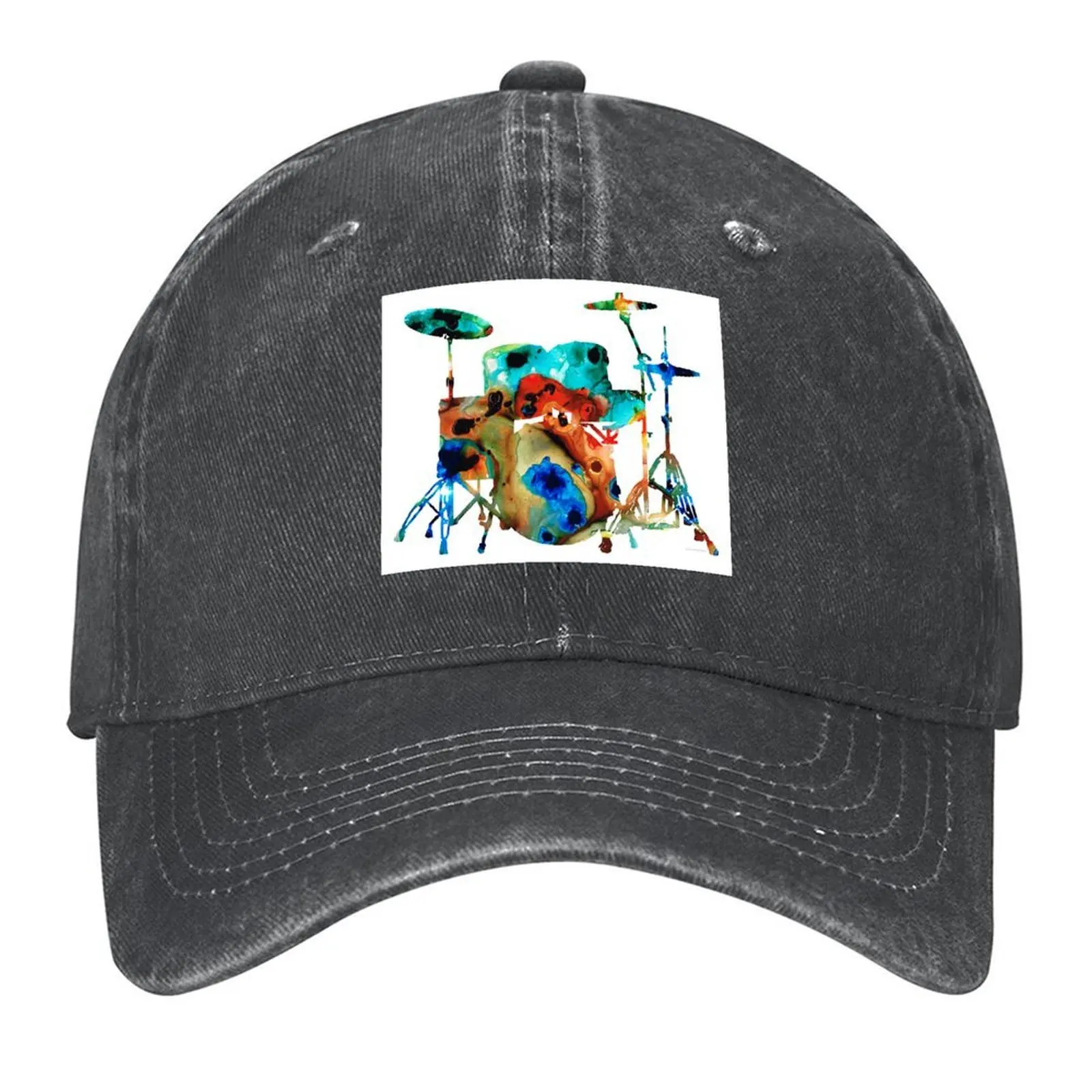 

The Drums - Music Art By Sharon Cummings Baseball Cap Luxury Cap Sunscreen Luxury man cap western Hat Men Luxury Brand Women's