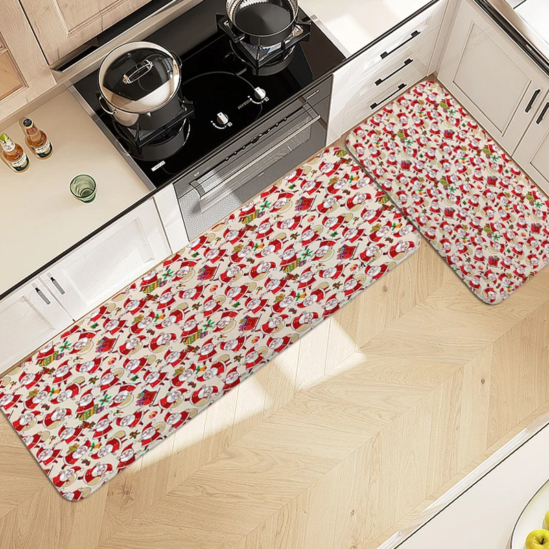 

Custom Rug A-Christmas Cartoons Aesthetic Kitchen Carpet for Bedroom Non-slip Mat House Entrance Doormat Room Carpet Bathmat