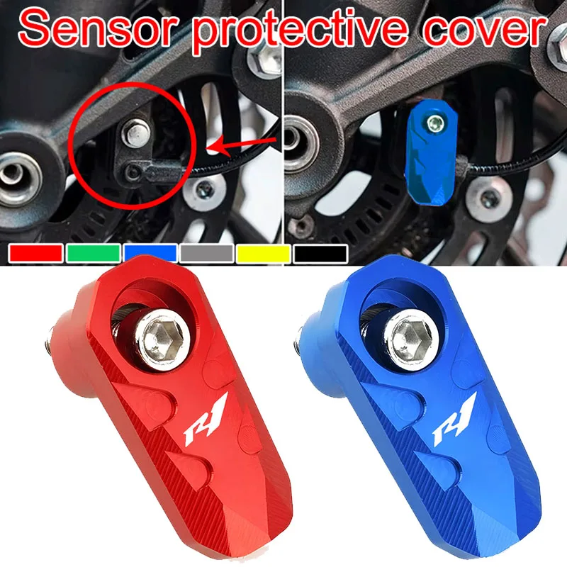 

For YZF-R7 YZF-R3 YZF R7 R1 R1M R3 R6 R15 R25 R125 Motorcycle CNC Aluminum Front Rear Wheel ABS Sensor Protection Guard Cover