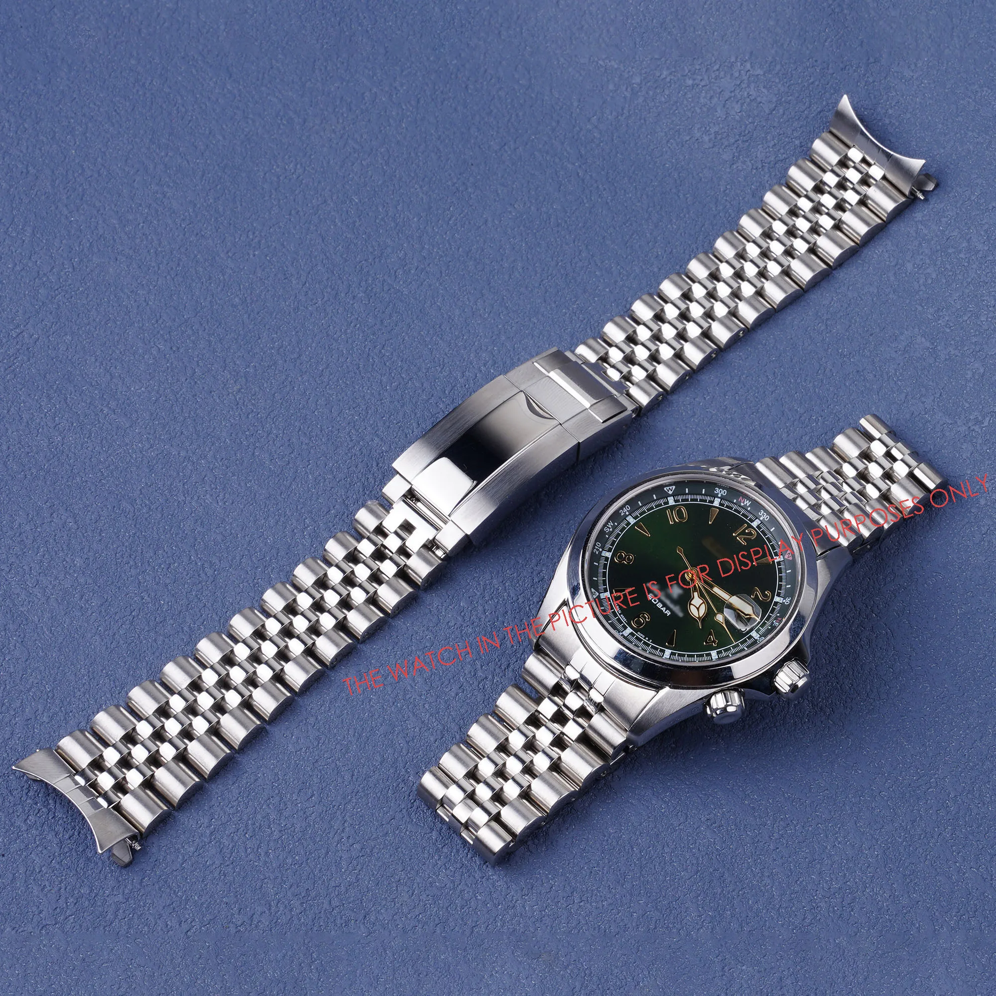 

New Arrival 20mm Jubilee Hollow Endband with Oyster Deployment Clasp Stainless Steel Watchband For Seiko Prospex Alpinist SPB121