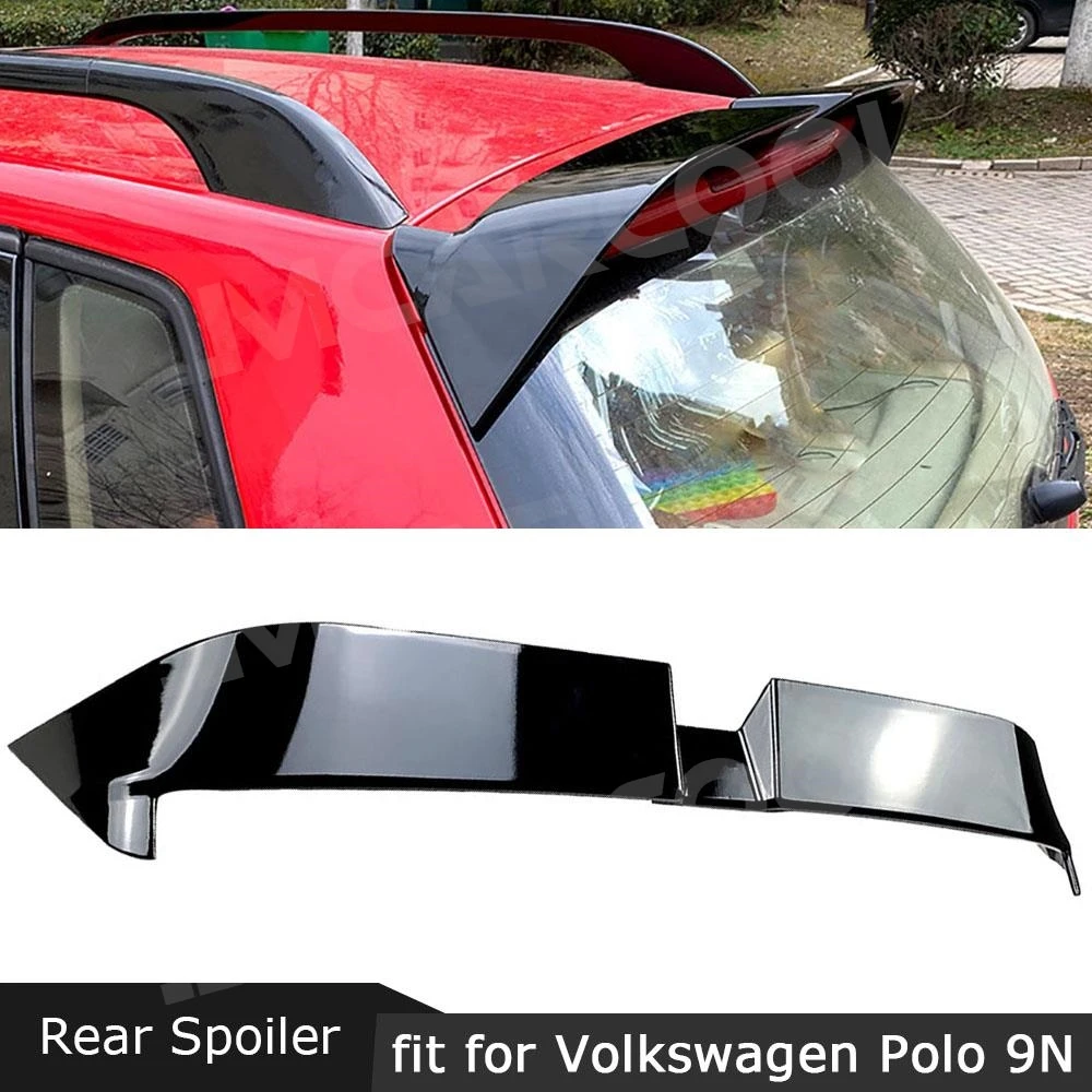 

JMCARCOOL Car Rear Roof Spoiler For Volkswagen Polo 9N 2003- 2008 Rear Window Spoiler Lip Wing Body Kit ABS Styling Accessories