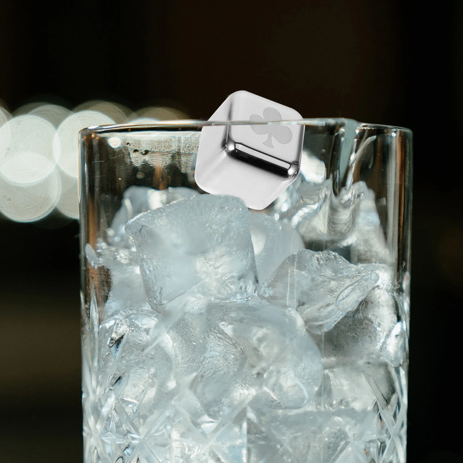 

4 Pcs Ice Cube Set Reusable Cubes Drinks Metal for Stones Stainless Steel Chilling