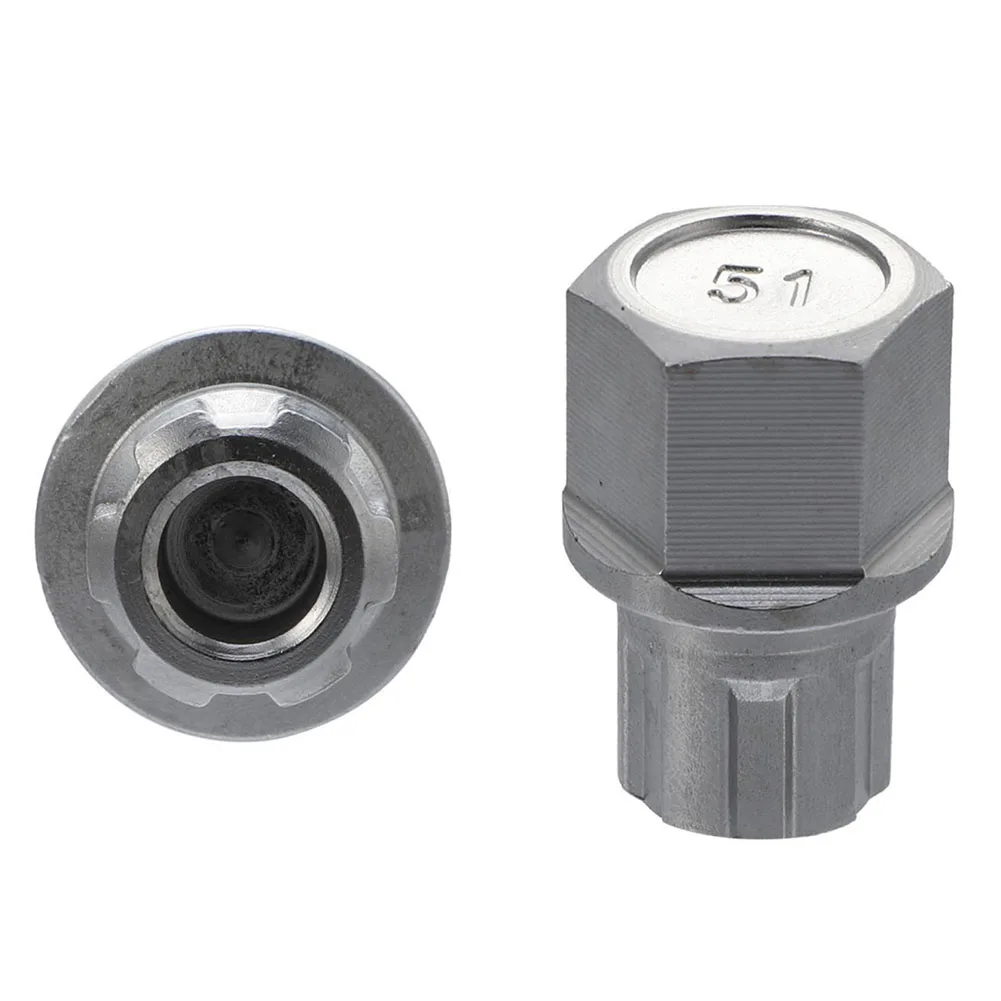 Wheel Lock Lug Nut Anti Theft Accessory with 6 Pointy Teeth and 51 Square Teeth for Passat and For Golf Metal Rust Resistant