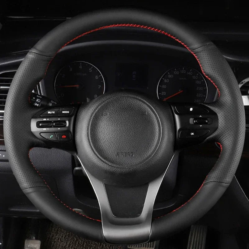 Car Steering Wheel Cover For Kia Sedona Sorento 2015-2019 Funda Volante Customized Car Accessory Original Steering Wheel Braid