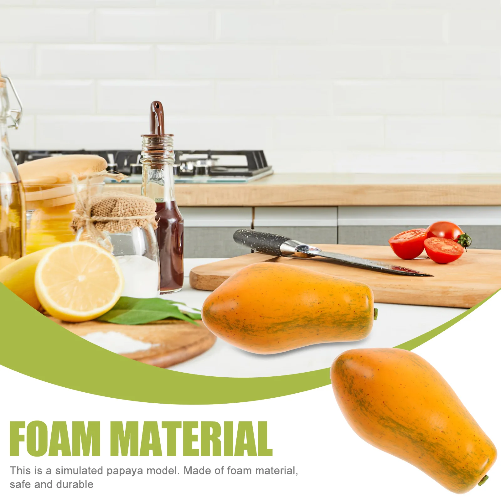 

Decor Fake Papaya For Home Party Papaya Photography Props Bar Shop Decoration Photography Props Kids Play