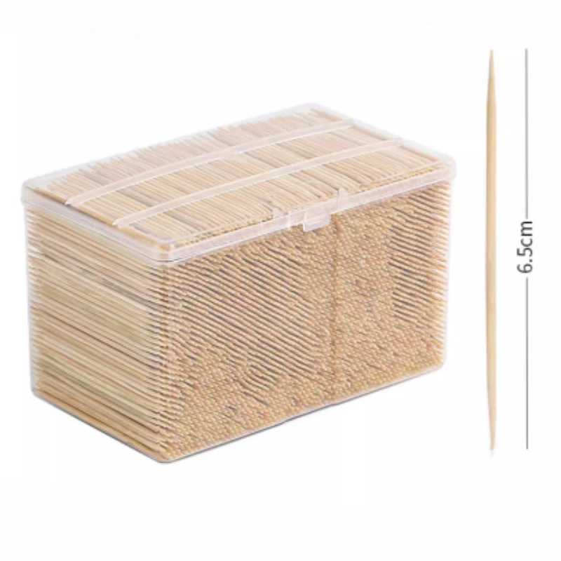 Food Grade Disposable Toothpick Set 2600PCS Exquisite Bamboo Skewers Restaurant Catering Accessories Dental Floss Fruit Skewers