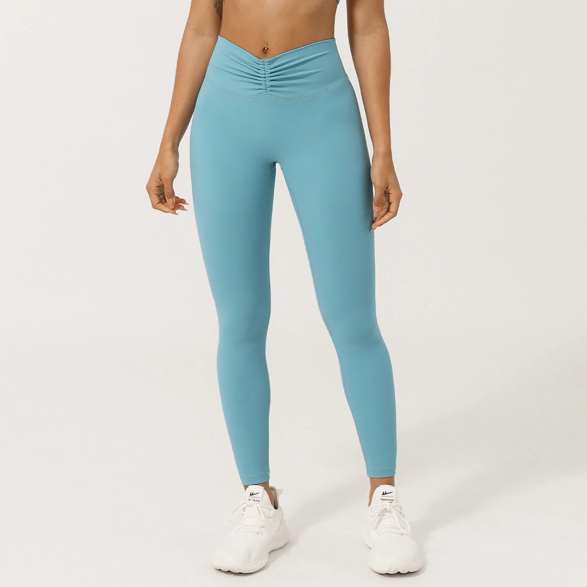 Legginsy do jogi damskie Fitness do biegania wąskie spodnie o wysoką talią Push Up legginsy sportowe odzież sportowa wysportowane szybkie suche