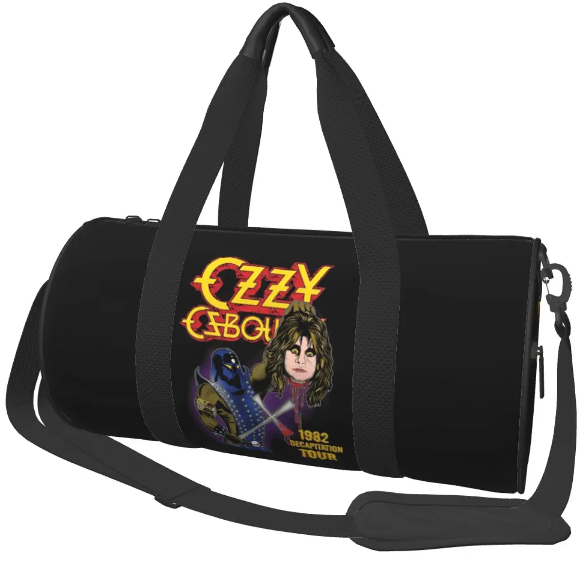 

Спортивная сумка Ozzy Osbourne Memorial RIP 1948-2025 Rock Legend Спортивная сумка Аксессуары для спортзала Мужская женская сумка выходного дня Сумка для фитнеса