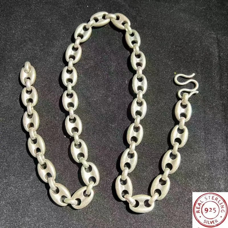 s925-sterling-silver-buckle-necklace-fine-craftsmanship-fortune-blessing-design-personalized-unisex-jewelry-for-couples