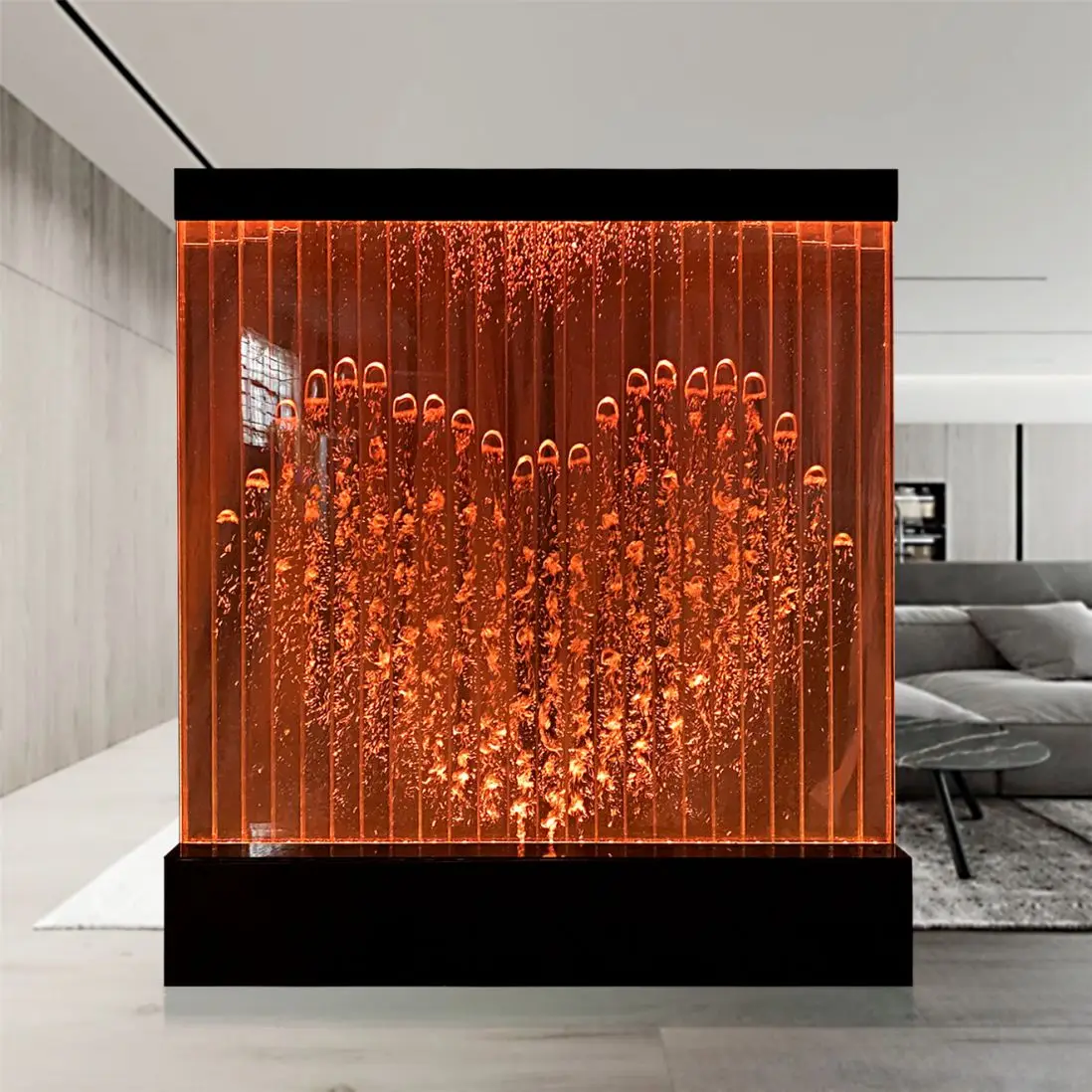 

Bubble Wall Water Panel LED Light Customized LED Interior Acrylic Dancing Water Fountain Bubble Wall/Panel Screens
