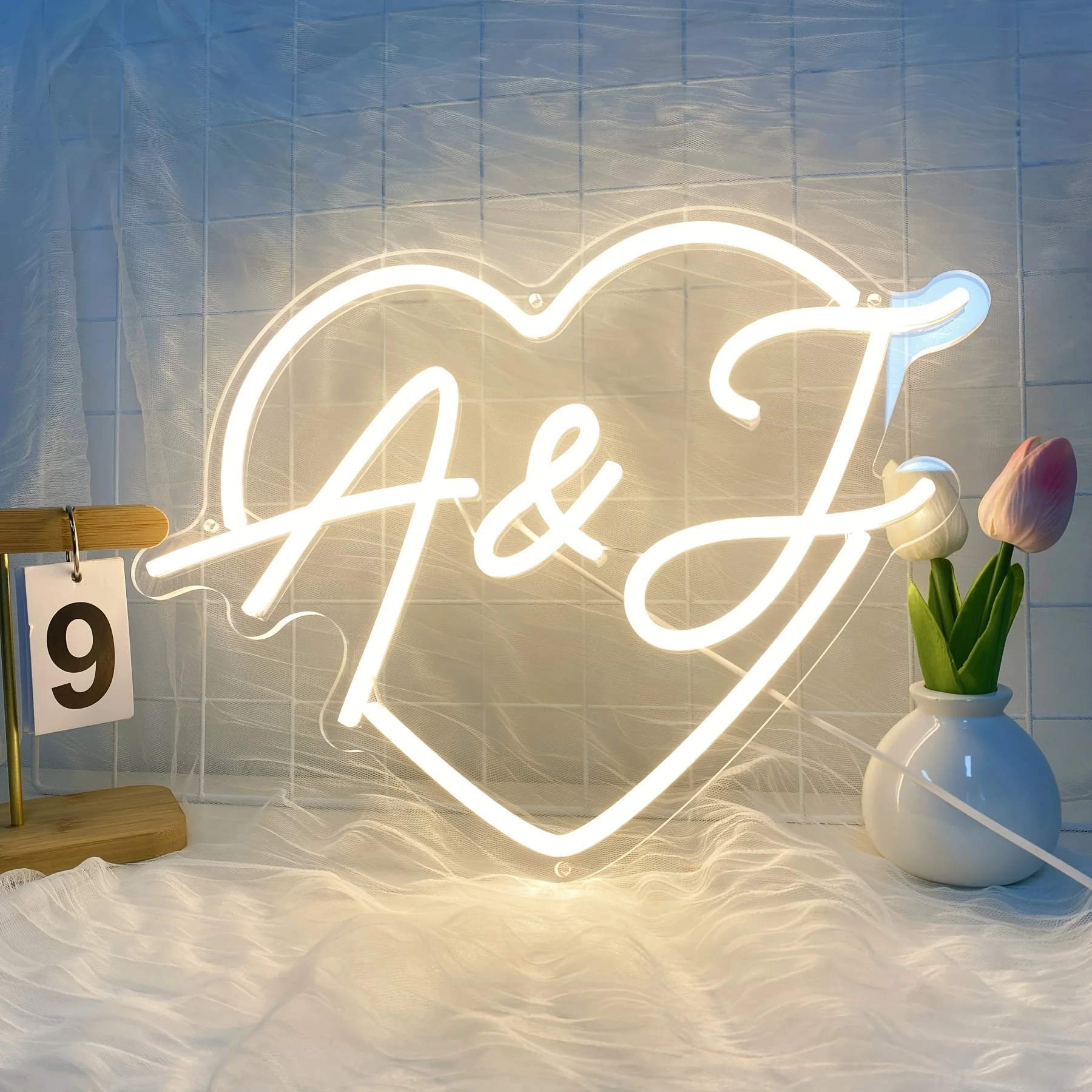 Personalized Name LED Neon Custom Neon Signs USB Powered Multi Font Colors For Wedding Birthday Party Bedroom Decoration Lights