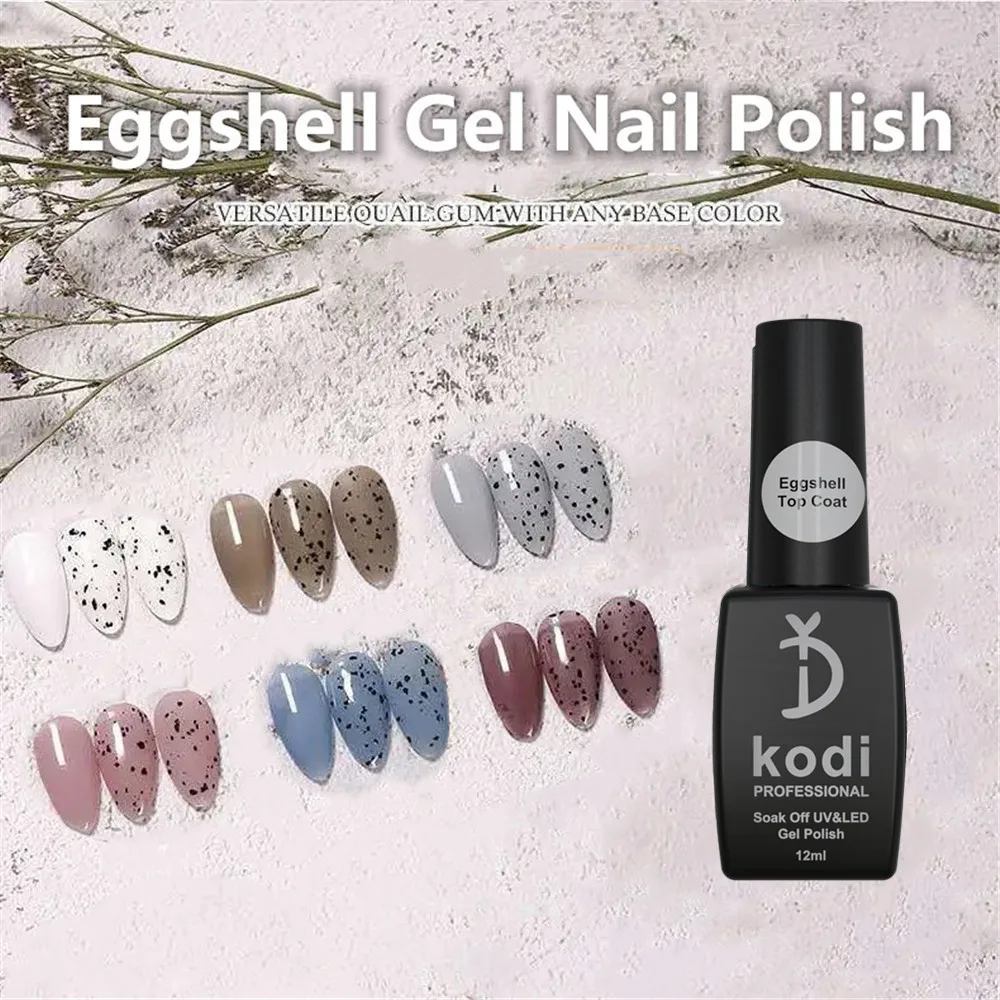 YD KODI PROFESSIONAL 12ml Matte Eggshell Top Coat Need Gel polish Fall Winter Colors Semi-permanent Nails Gel Polish 