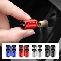 4Pcs Car Wheel Hub Valve 3D Metal Dustproof Tire Valve Cap For Audi A7 A3 A4 A6 A5 Q5 A1 Q7 Q3 Q4 TT SQ5 RSQ3 RSQ8 S3 S4 RS5 RS6