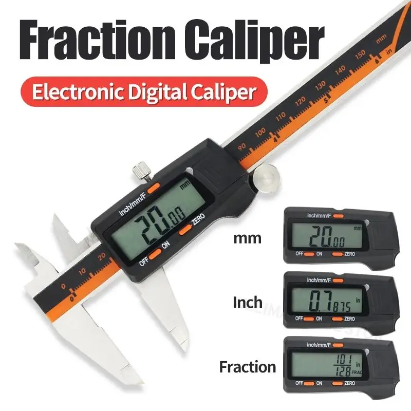150Mm Elektronische Digitale Remklauw Gehard Roestvrij Staal Nonius Schuifmaat Micrometer Meet Metalen Gereedschap Digitale Liniaal