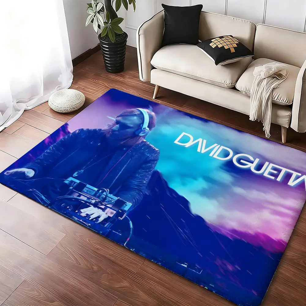 David Guetta Floor Mat Soft Thickened Absorbent Non-Slip Bedroom Living Room Door Mat Home Decor Flannel Rugs