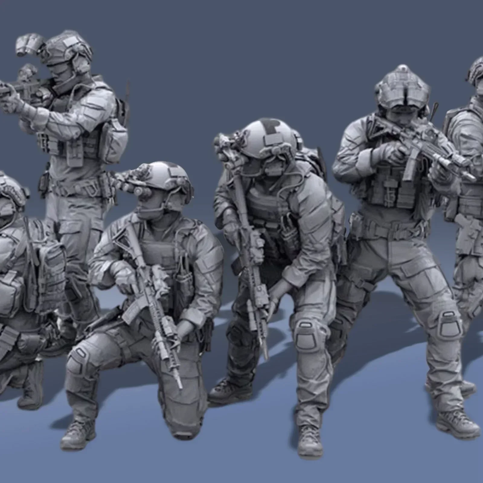 1/35 Resin Figures Modern US special forces soldiers 6 man Unassembled Unpainted High quality simulation model